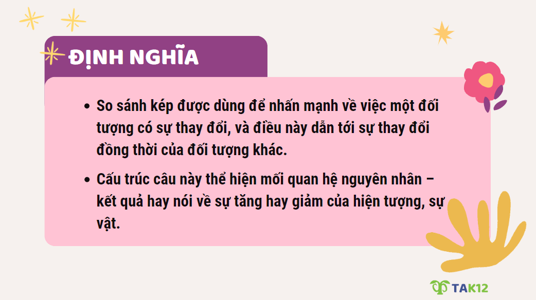 Định nghĩa so sánh kép